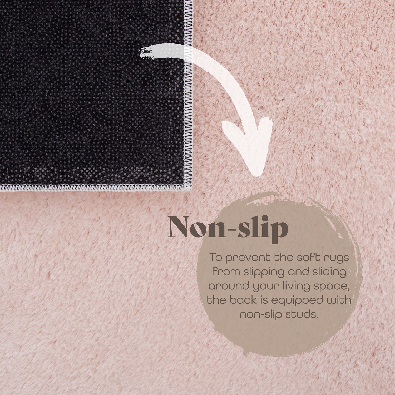 Wohnzimmer Kurzflor Einfarbig Modernes Design, Beige für Wohnzimmer – Detailansicht 47