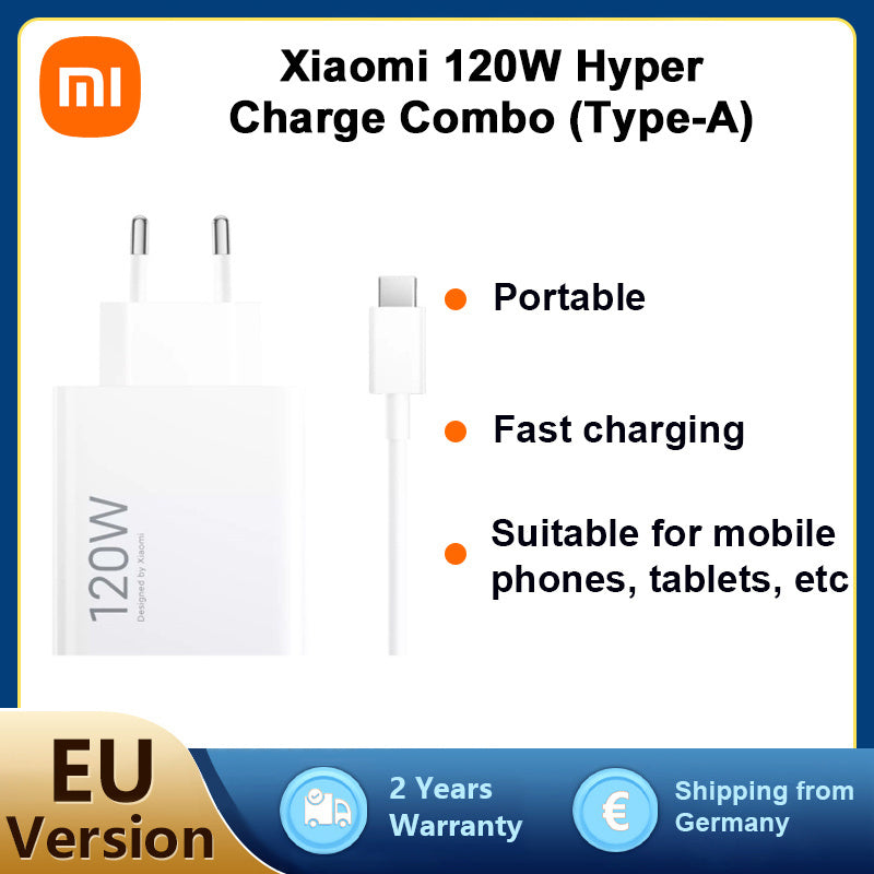 Xiaomi HyperCharge Combo (Typ-A) Ladegerät, 120W für Alltag und Zuhause – Hauptansicht