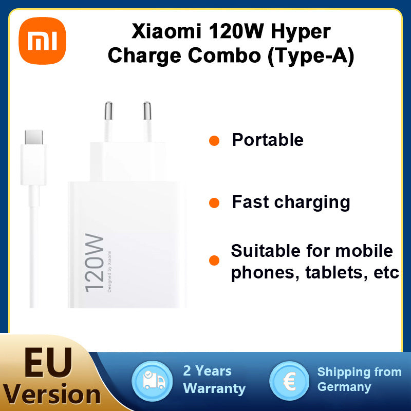 Xiaomi HyperCharge Combo (Typ-A) Ladegerät, 120W für Alltag und Zuhause – Detailansicht 2