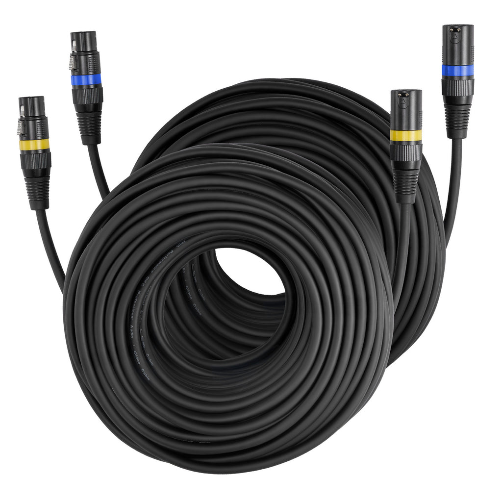 XLR-Audiokabel, 2er-Pack für Bühnenbeleuchtung und Alltag – Hauptansicht