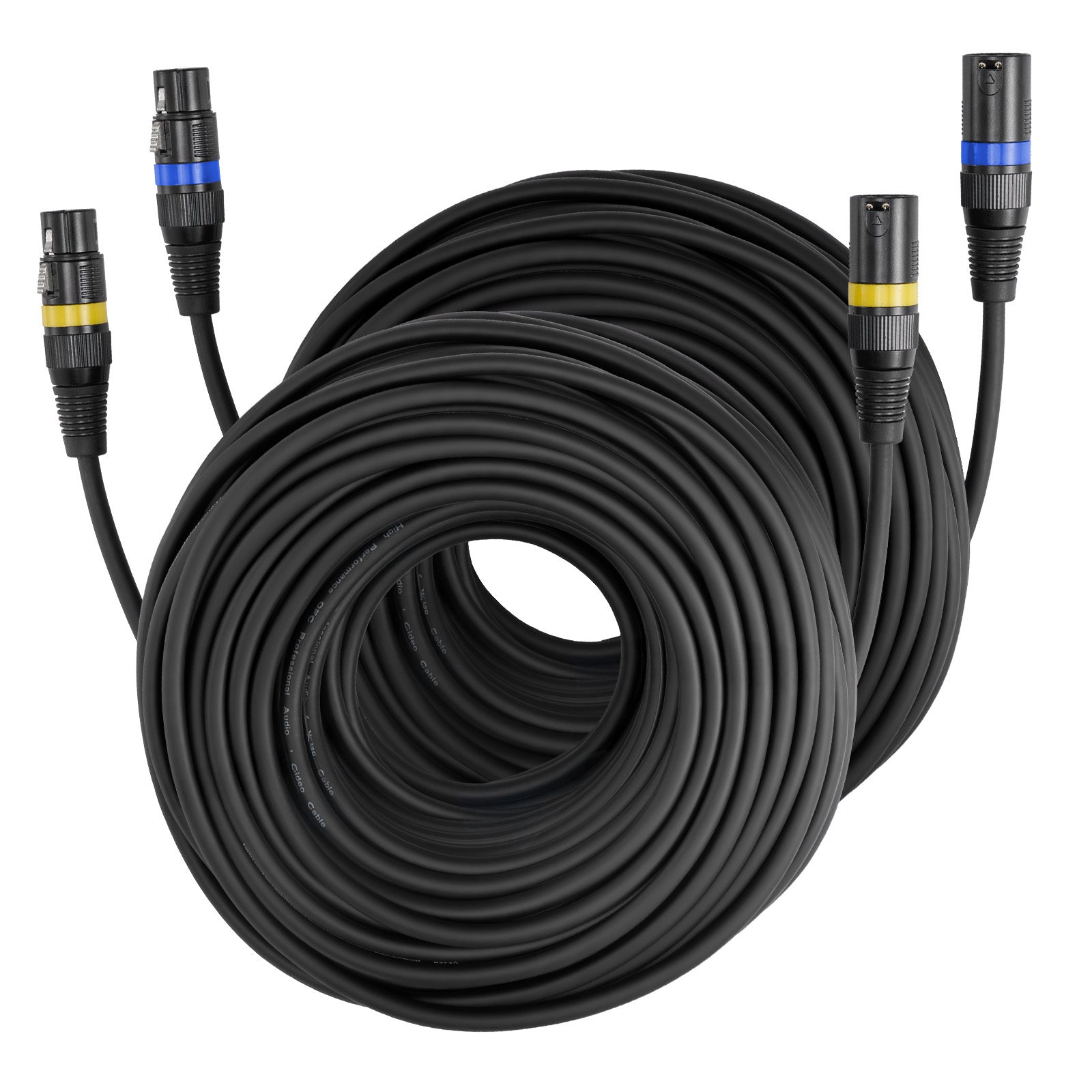 XLR-Audiokabel, 2er-Pack für Bühnenbeleuchtung und Alltag – Hauptansicht