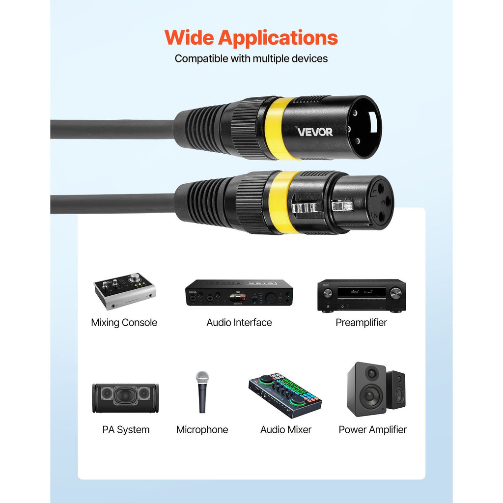 XLR-Audiokabel, 2er-Pack für Bühnenbeleuchtung und Alltag – Detailansicht 3