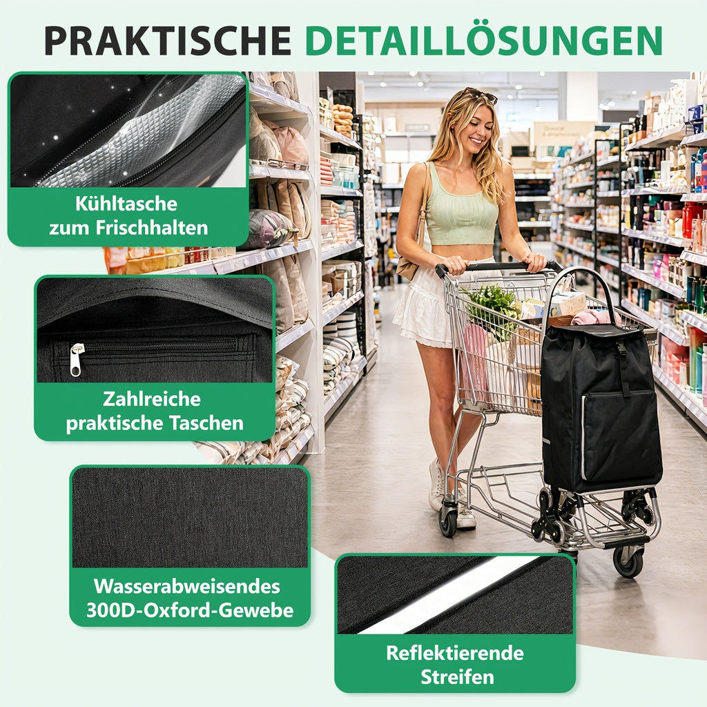 XXL, Schwarz für Camping und Reisen – Detailansicht 10
