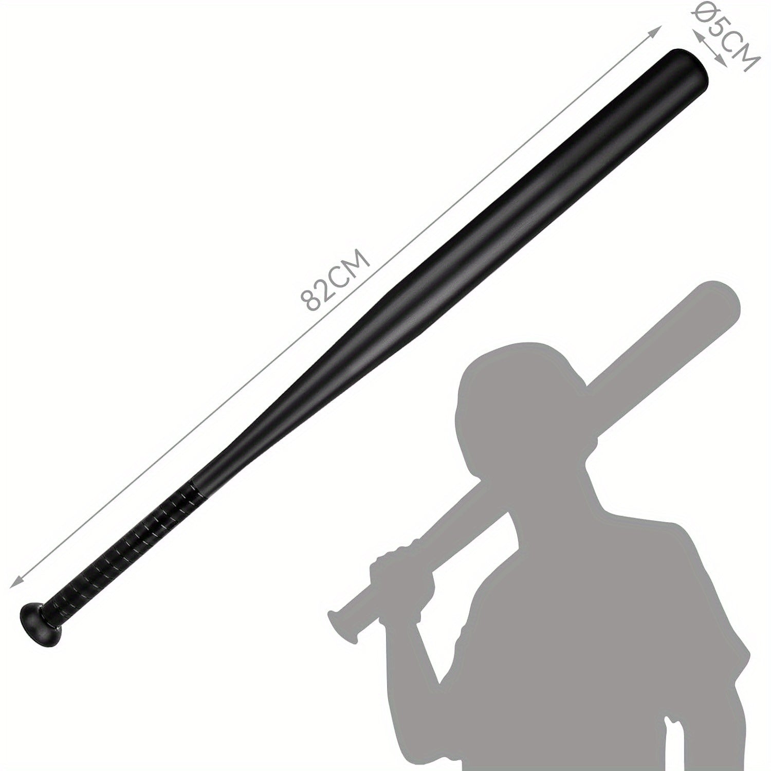 YORKING, Aluminium für Baseball in Schwarz und Alltag – Hauptansicht