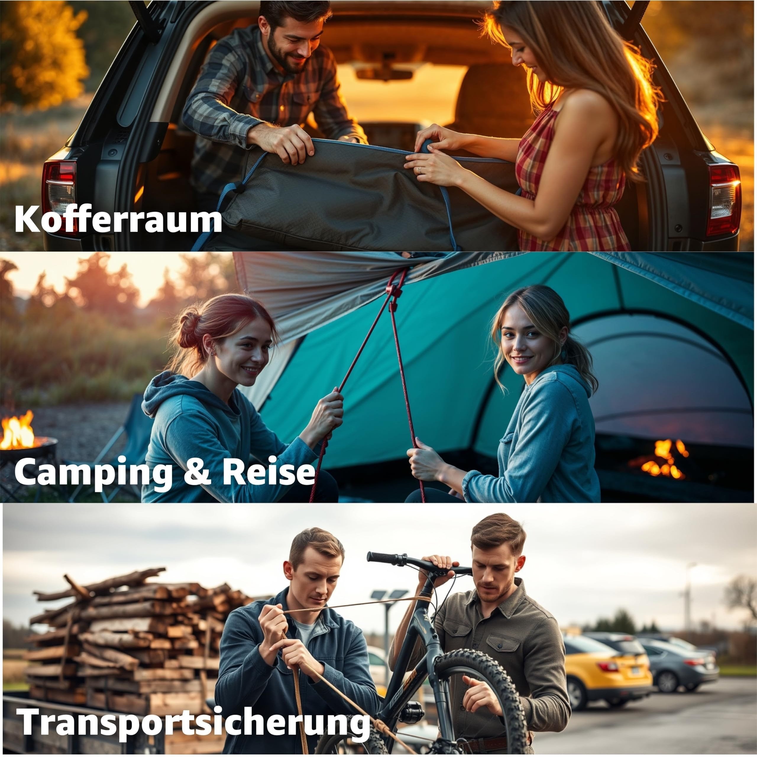 Zimmermannsgürtel, TK 10x Expander mit Haken Gepäckspanner Spanngurte für Alltag und Zuhause – Detailansicht 3