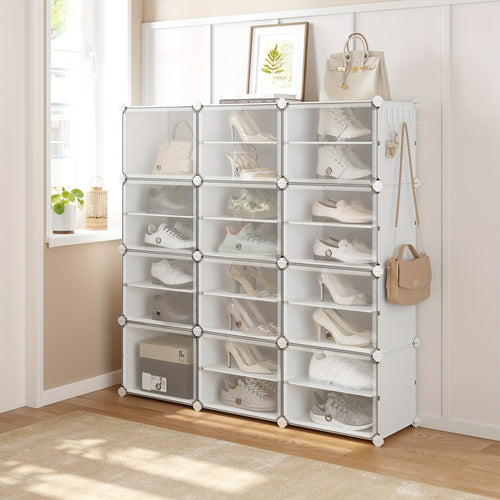Zusammensteckbares Schuhregal, Kunststoff für Alltag und Zuhause – Hauptansicht