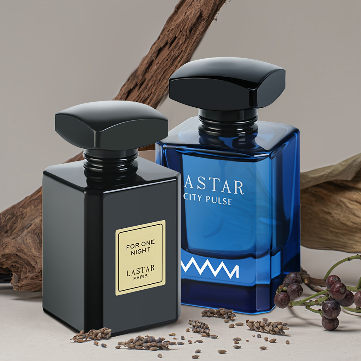 Zwei Flakons Herrenparfum Set, Holziger Herrenparfum für Männer – Detailansicht 2