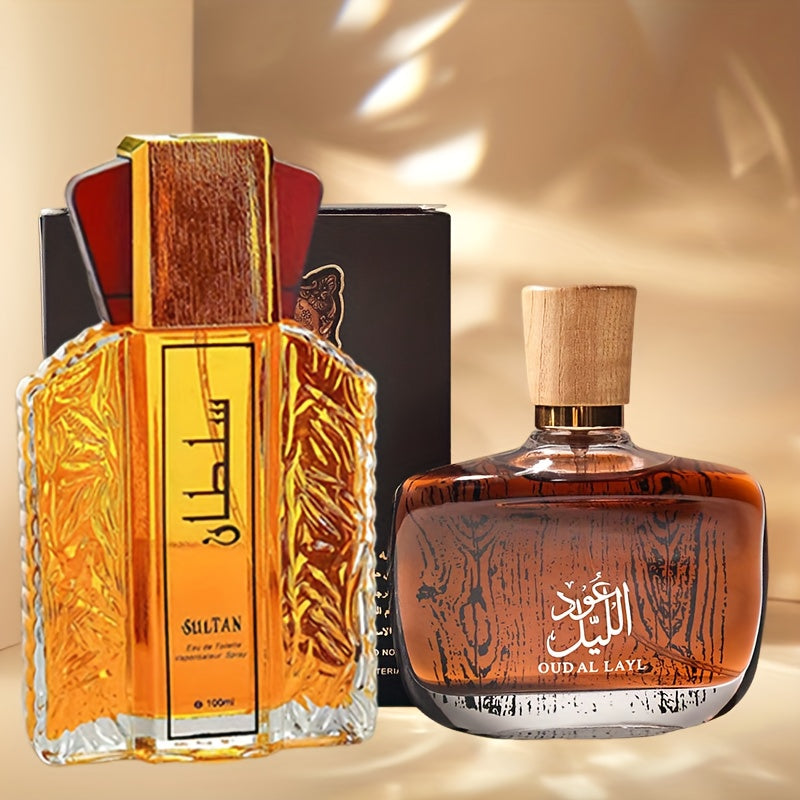 Zwei klassische Herrenparfüms, Zweiteiliges Set für Weihnachtsgeschenke und Alltag – Detailansicht 4